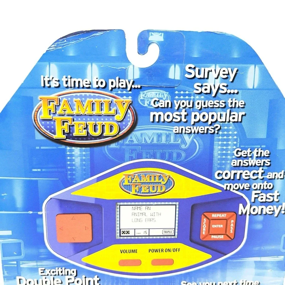 Family Feud Handheld Electronic Game #09528 Basic Fun 2016 
